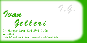 ivan gelleri business card