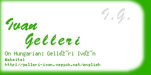 ivan gelleri business card